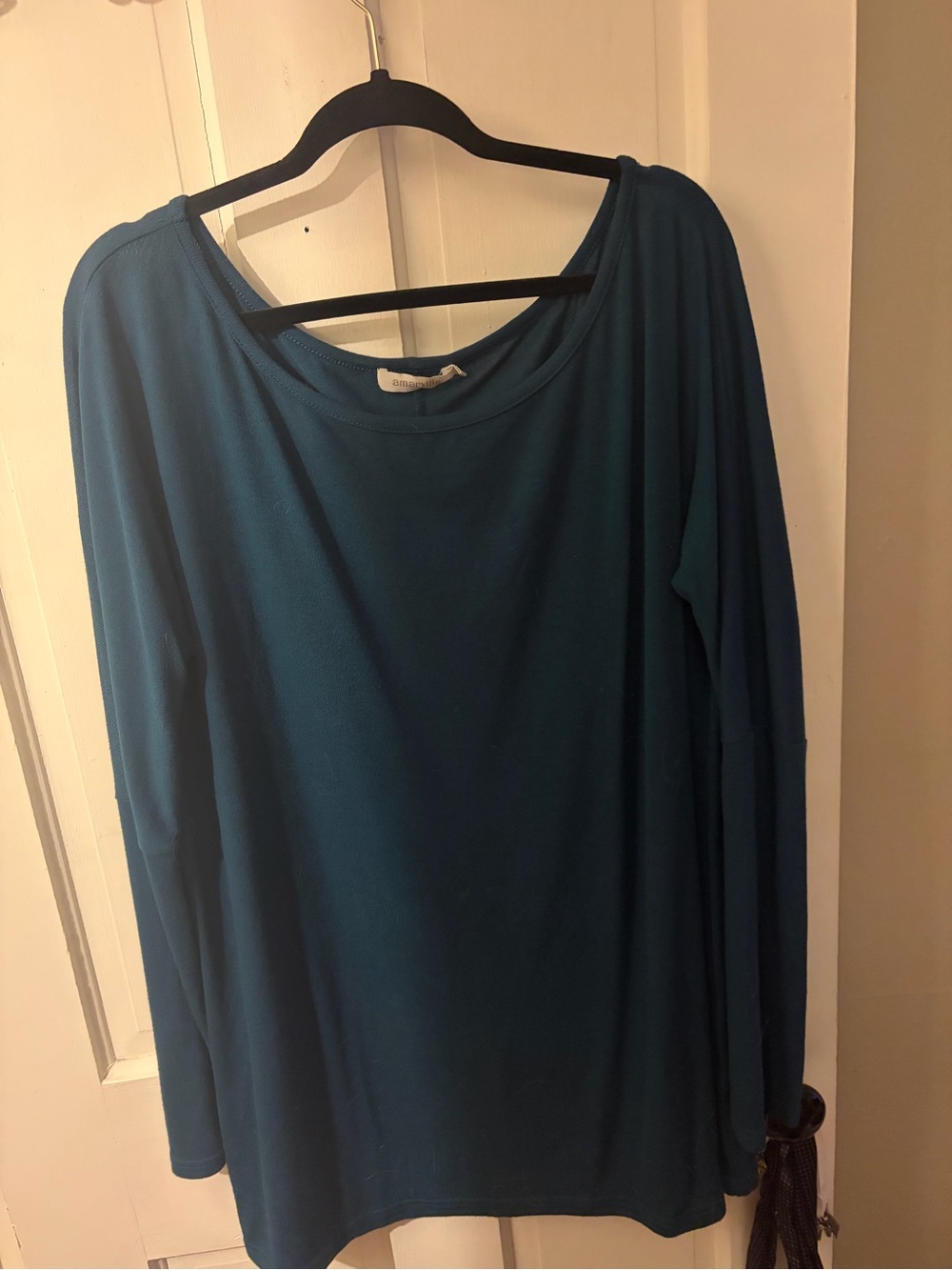 Blue Long-Sleeve Women's Top